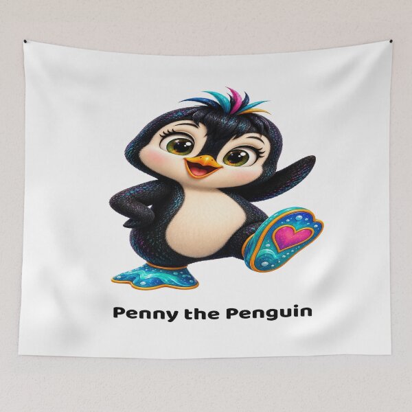 Item preview, Penny the Penguin designed and sold by ArtC-Designs by Kathy Higgins.