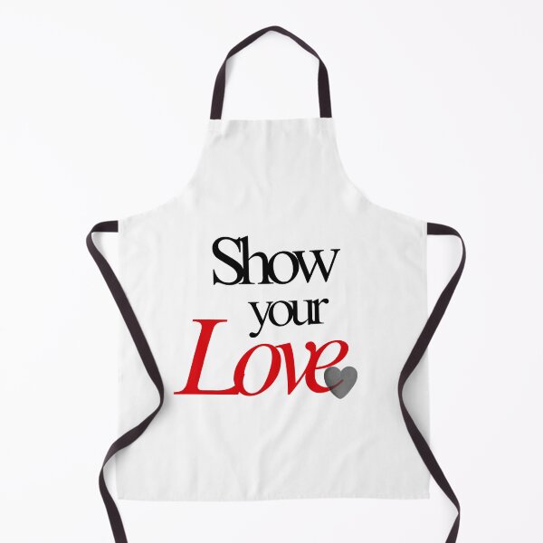 Item preview, Show Your Love Typography Art with Red and Black Text designed and sold by serotonin75114.