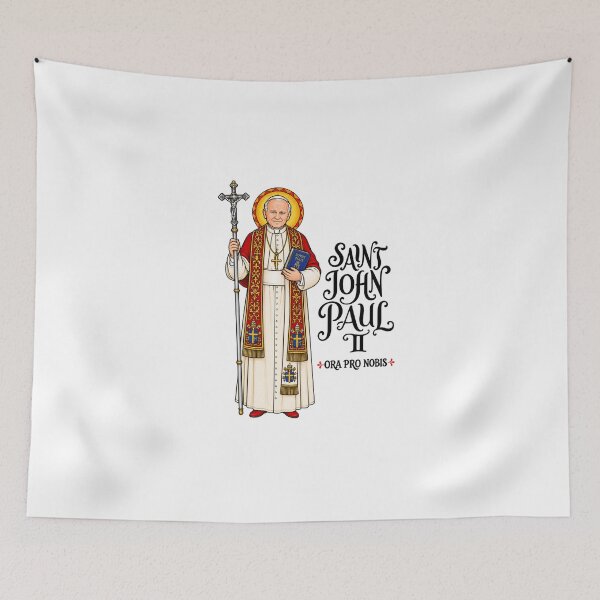 Item preview, Saint John Paul II | Catholic Pope Saint Design designed and sold by Christian by Grace.