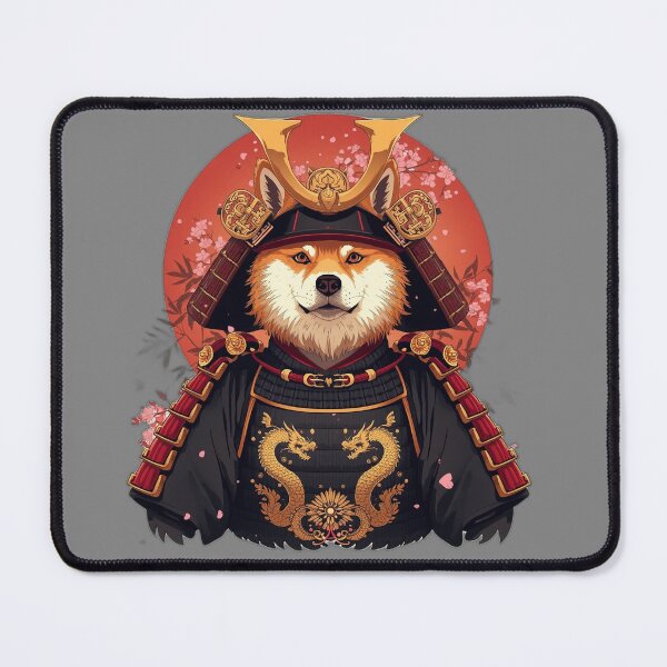 Item preview, Legendary Shiba Inu Samurai – Japanese Warrior Dog Art designed and sold by RobertArt08.