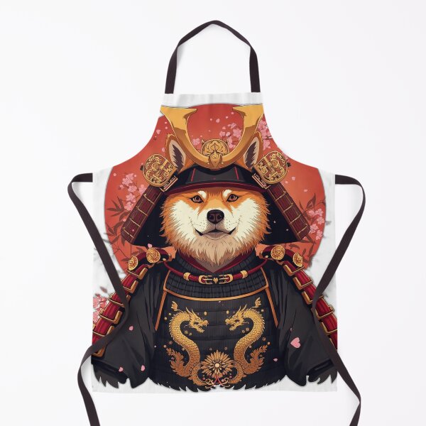 Item preview, Legendary Shiba Inu Samurai – Japanese Warrior Dog Art designed and sold by RobertArt08.