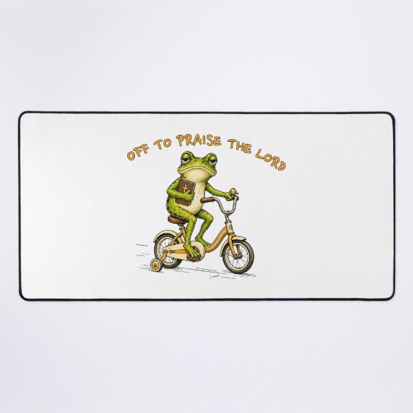 Item preview, The Lord Frog Riding Bike Bible Vintage Graphic designed and sold by Derekquie.