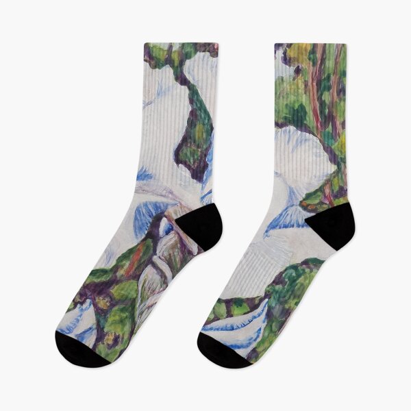 Item preview, White and Blue Bearded Iris designed and sold by LymphomaLass.