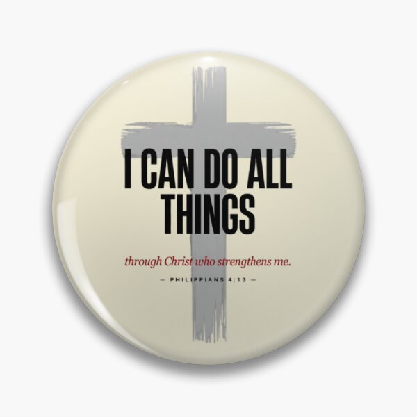 Item preview, I Can Do All Things Through Christ – Philippians 4:13 Christian Typography designed and sold by PoppaBear71.