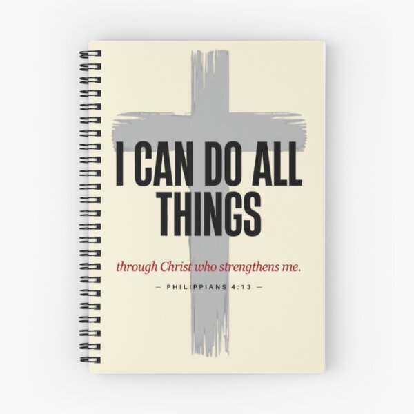 Item preview, I Can Do All Things Through Christ – Philippians 4:13 Christian Typography designed and sold by PoppaBear71.