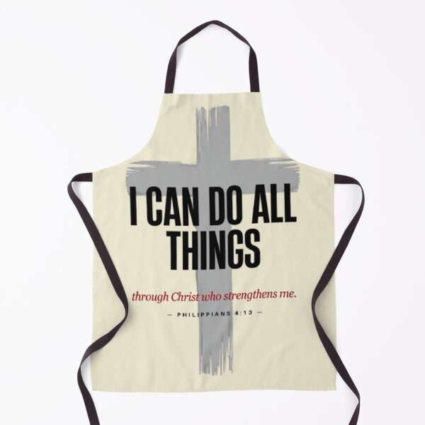Item preview, I Can Do All Things Through Christ – Philippians 4:13 Christian Typography designed and sold by PoppaBear71.