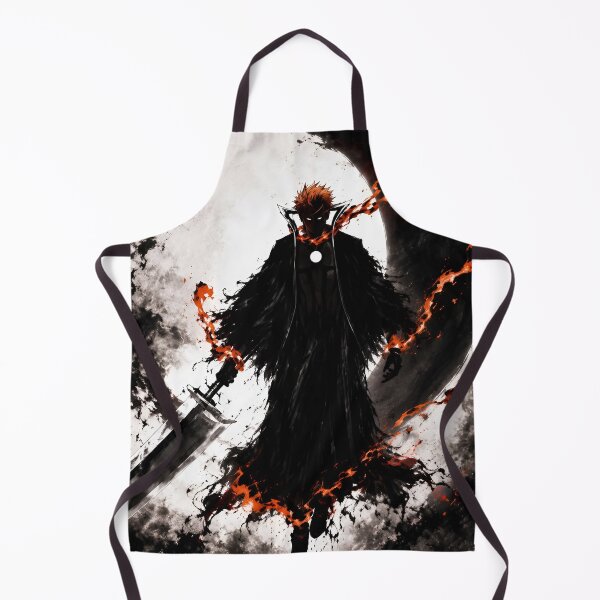 Item preview, Dark Flame Sword Warrior – Black Samurai Anime-Inspired Art designed and sold by Dyan4.