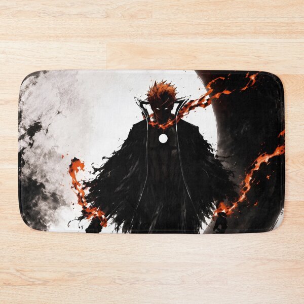 Item preview, Dark Flame Sword Warrior – Black Samurai Anime-Inspired Art designed and sold by Dyan4.