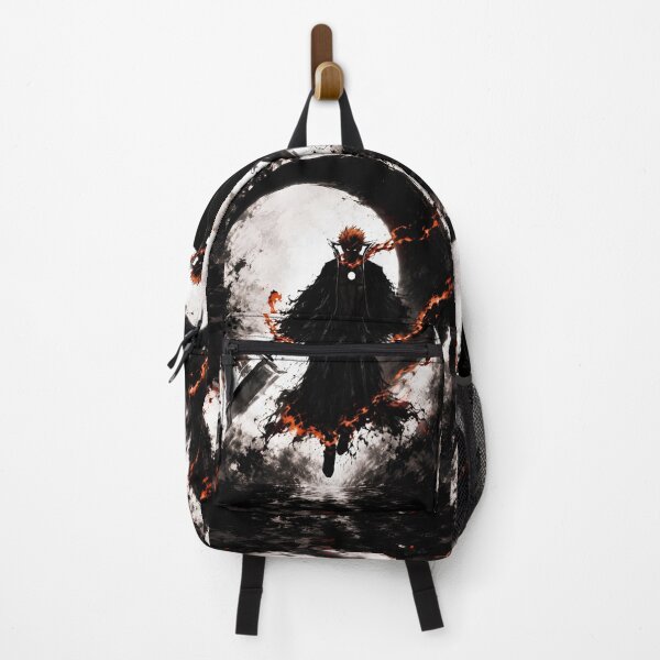Item preview, Dark Flame Sword Warrior – Black Samurai Anime-Inspired Art designed and sold by Dyan4.