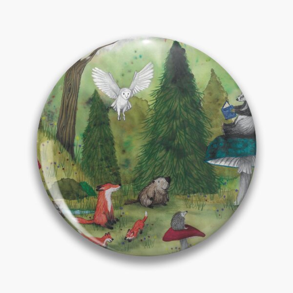 Item preview, woodland animals designed and sold by Kimberley Cummings Illustration.
