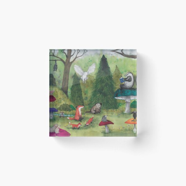 Item preview, woodland animals designed and sold by Kimberley Cummings Illustration.