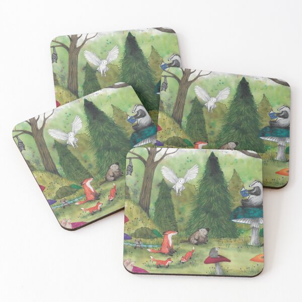 Artikelvorschau, Waldtiere entworfen und verkauft von Kimberley Cummings Illustration.