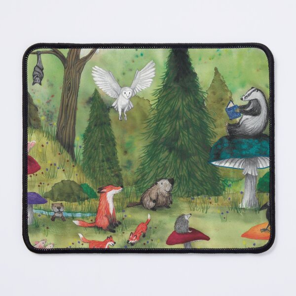 Item preview, woodland animals designed and sold by Kimberley Cummings Illustration.
