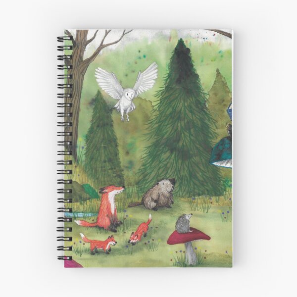 Item preview, woodland animals designed and sold by Kimberley Cummings Illustration.