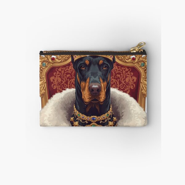 Item preview, Royal Doberman King – Regal Crowned Dog Fantasy Art designed and sold by RobertArt08.