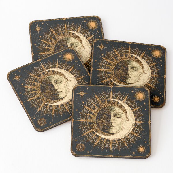 Item preview, Vintage Sun and Moon - Mystical Astrology Design designed and sold by Artdavesalzburg.