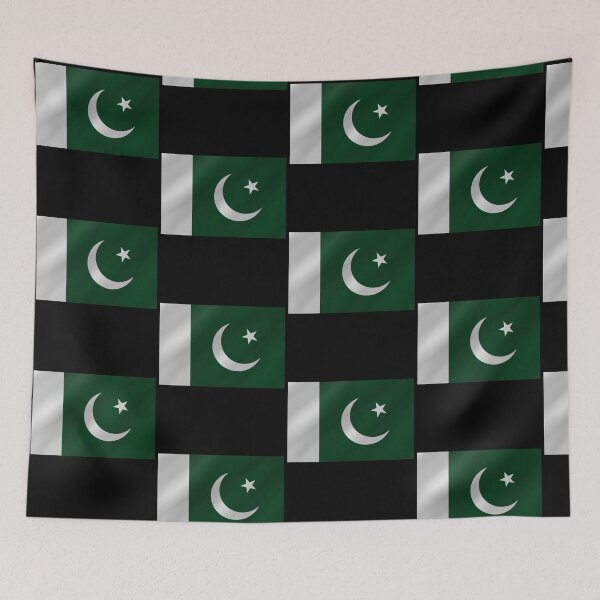 Item preview, Pakistani Flag Wave Pakistani Pride Design designed and sold by yazdogs.