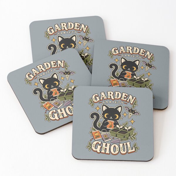 Artikelvorschau, Gartenvarietät Ghoul Retro Schwarze Katze Gartenarbeit entworfen und verkauft von MAD's Recreation Studio.