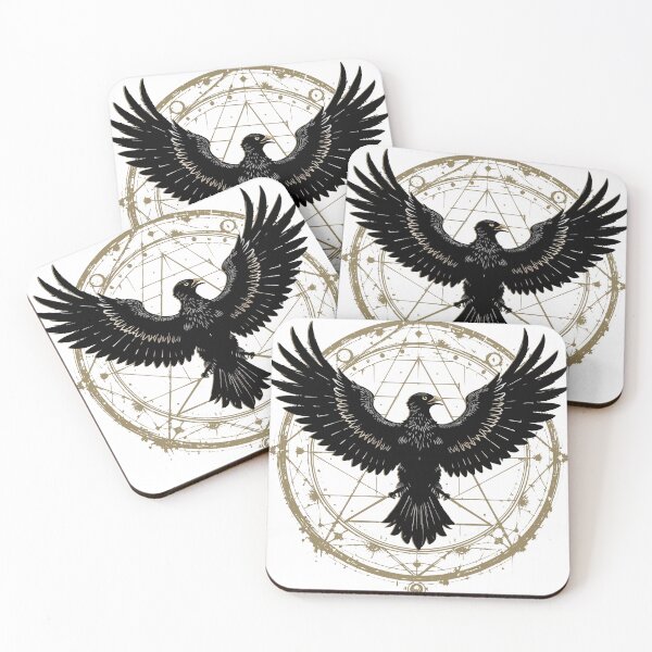 Item preview, Winged Black Vulture Sacred Geometry designed and sold by Maria Garcia´s.