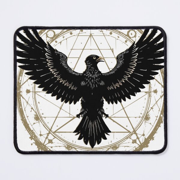 Item preview, Winged Black Vulture Sacred Geometry designed and sold by Maria Garcia´s.