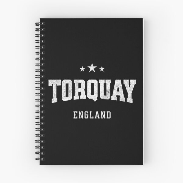Item preview, Torquay England Vintage Varsity Distressed Retro College Travel Design designed and sold by NiceTeeClub.
