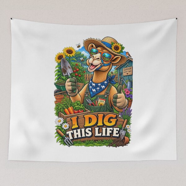 Item preview, Funny Gardening Camel - I Dig This Life -  Gardening Gift For Gardener Camel Lovers designed and sold by Camel & Quirk.