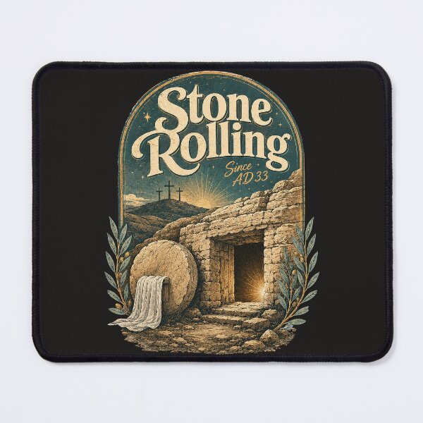 Item preview, Stone Rolling Since AD 33 Empty Tomb Christian Resurrection Vintage designed and sold by Derekquie.
