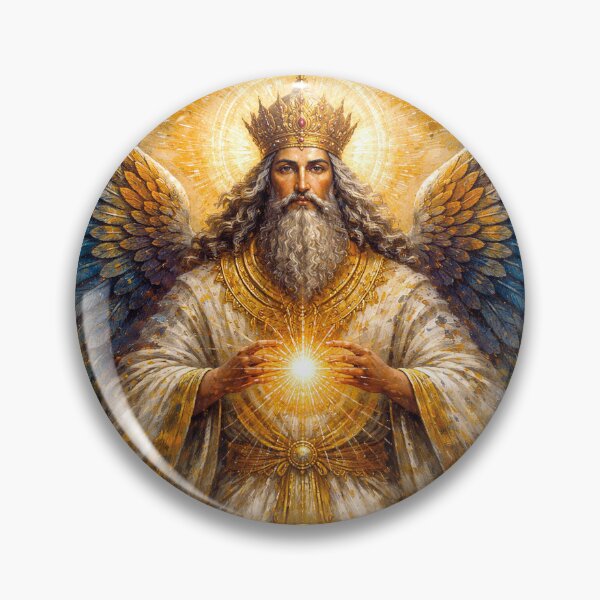Item preview, Ahura Mazda – A Zoroastrian God Painting designed and sold by GalleryKauffeld.