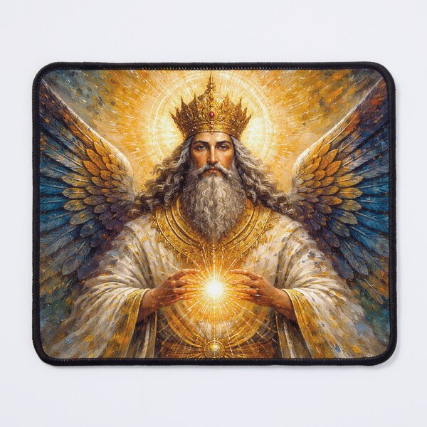 Item preview, Ahura Mazda – A Zoroastrian God Painting designed and sold by GalleryKauffeld.