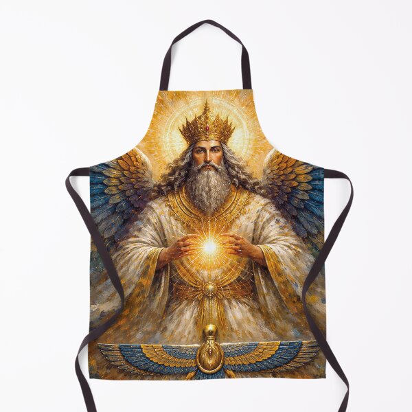 Item preview, Ahura Mazda – A Zoroastrian God Painting designed and sold by GalleryKauffeld.