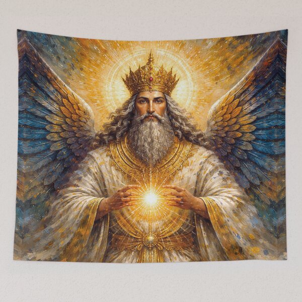 Item preview, Ahura Mazda – A Zoroastrian God Painting designed and sold by GalleryKauffeld.