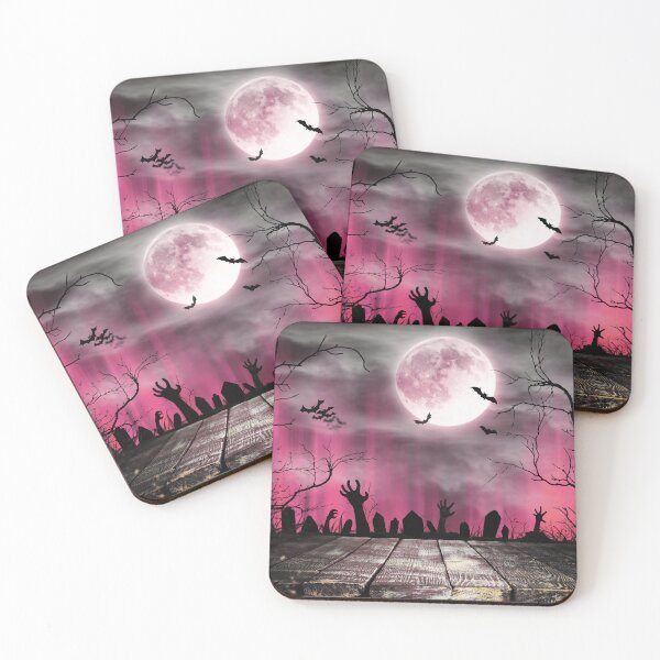 Item preview, Night of the Living Dead – Haunted Graveyard Full Moon Art | Red designed and sold by Frohyou.