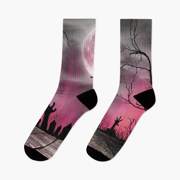 Item preview, Night of the Living Dead – Haunted Graveyard Full Moon Art | Red designed and sold by Frohyou.