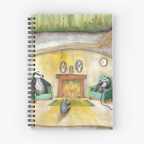 Item preview, Familia de tejones designed and sold by Kimberley Cummings Illustration.