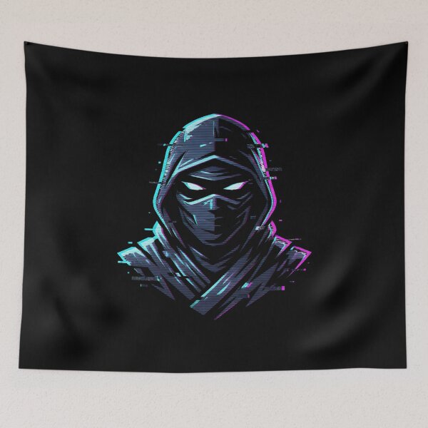 Item preview, Cyberpunk Ninja Glitch Aesthetic designed and sold by MarCinu Art.
