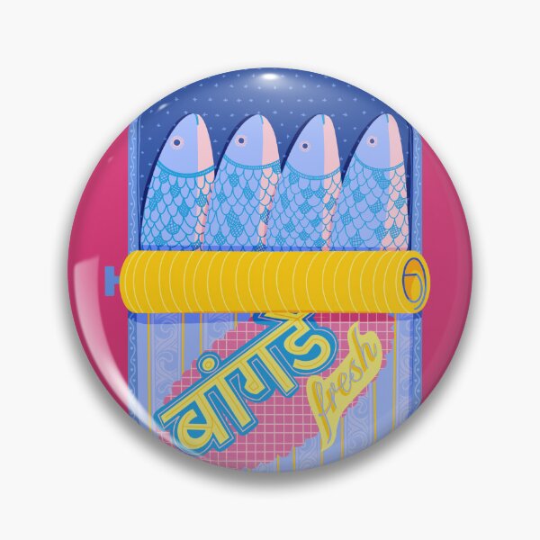 Item preview, Sardine Tin Fish Art Print - Maximalist Retro Food Illustration, Bold Colourful Wall Art designed and sold by oh-so-odd.