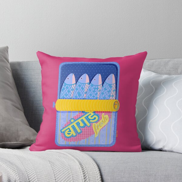 Item preview, Sardine Tin Fish Art Print - Maximalist Retro Food Illustration, Bold Colourful Wall Art designed and sold by oh-so-odd.
