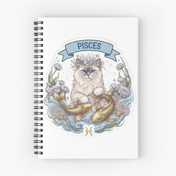 Item preview, Cute Pisces Cat Zodiac Sign Astrological Aesthetic designed and sold by PetalsPaws.