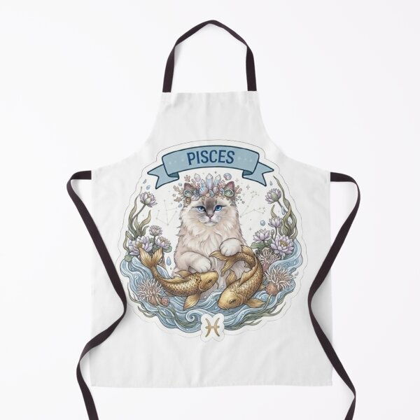 Item preview, Cute Pisces Cat Zodiac Sign Astrological Aesthetic designed and sold by PetalsPaws.