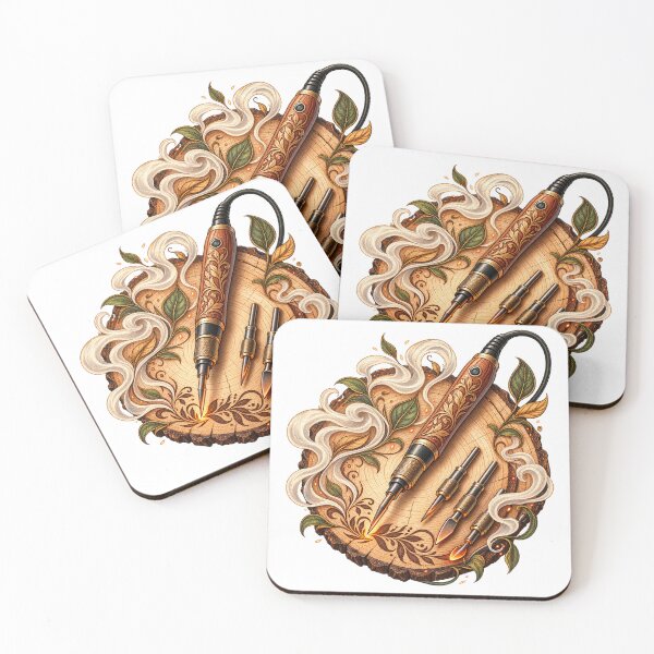 Item preview, Pyrography Tool Set - Ornate Woodburning Craft Art designed and sold by UrbanCanvvas.