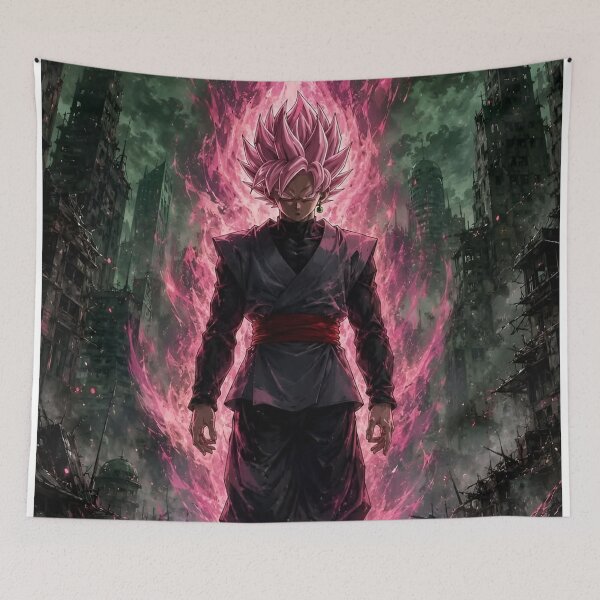 Item preview, Pink Energy Warrior in Dark Apocalypse – Anime Inspired Fantasy Art designed and sold by Dyan4.