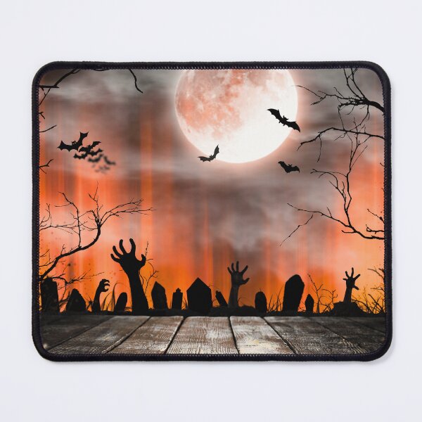 Item preview, Night of the Living Dead – Haunted Graveyard Full Moon Art | Orange designed and sold by Frohyou.