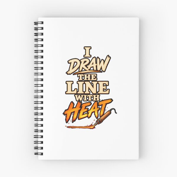 Item preview, I Draw the Line With Heat - Funny Pyrographer Gift designed and sold by UrbanCanvvas.