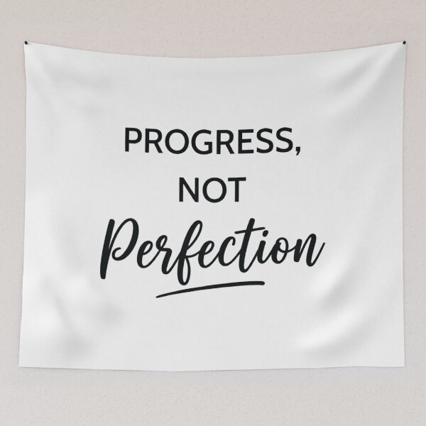 Item preview, Progress, Not Perfection, Inspirational Motivational designed and sold by CloudyPress.