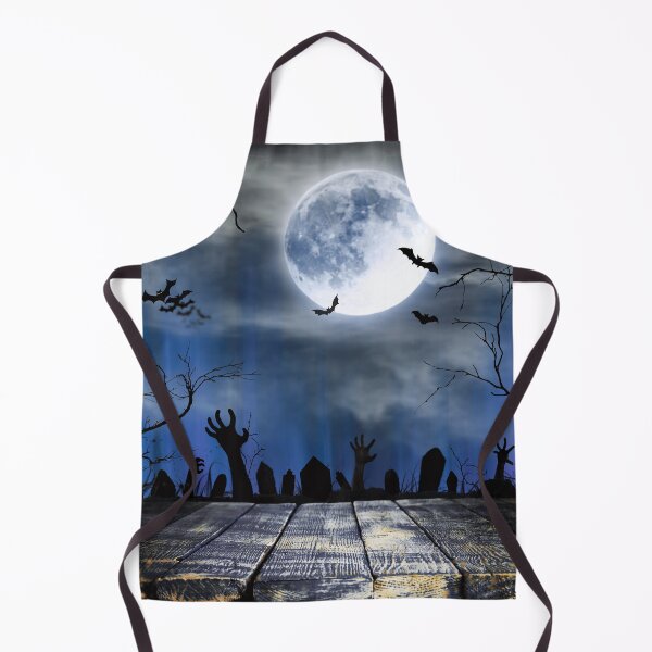 Item preview, Night of the Living Dead – Haunted Graveyard Full Moon Art | Blue designed and sold by Frohyou.