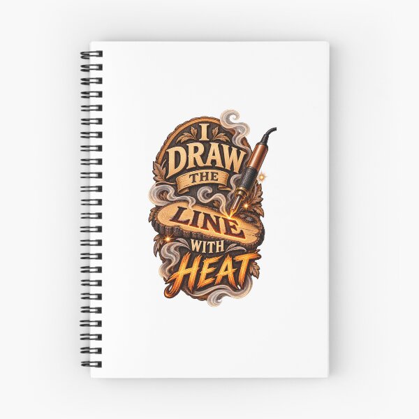 Item preview, Wood Burning Artist Gift - I Draw the Line With Heat designed and sold by UrbanCanvvas.