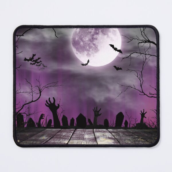 Item preview, Night of the Living Dead – Haunted Graveyard Full Moon Art | Purple designed and sold by Frohyou.