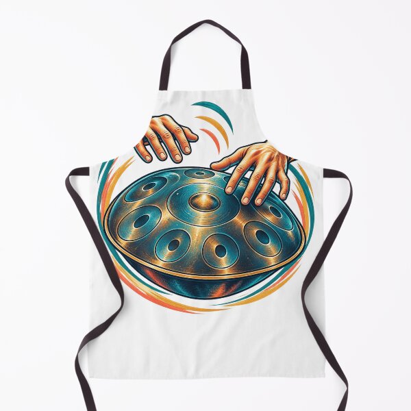 Item preview, Handpan Player Gift - Rhythm in Steel Illustration designed and sold by UrbanCanvvas.