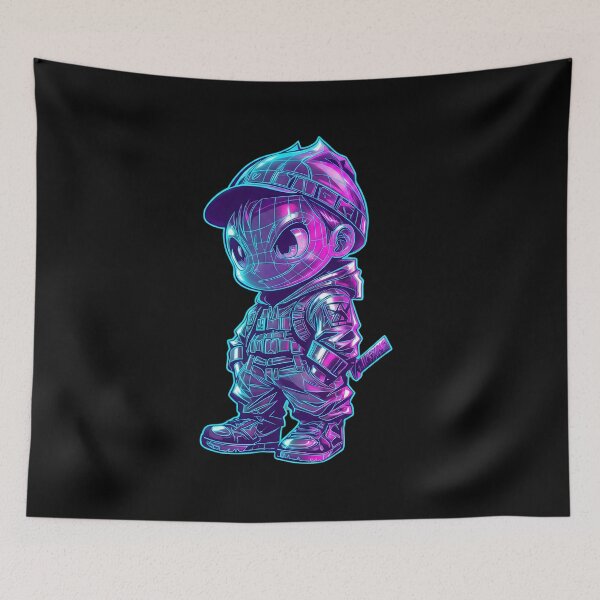 Item preview, Cyberpunk Urban Ninja Kid designed and sold by MarCinu Art.