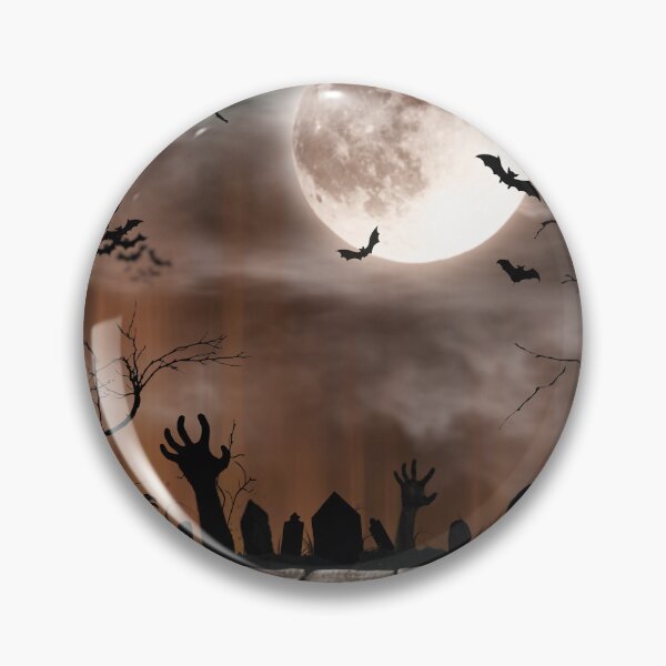 Item preview, Night of the Living Dead – Haunted Graveyard Full Moon Art | Brown designed and sold by Frohyou.